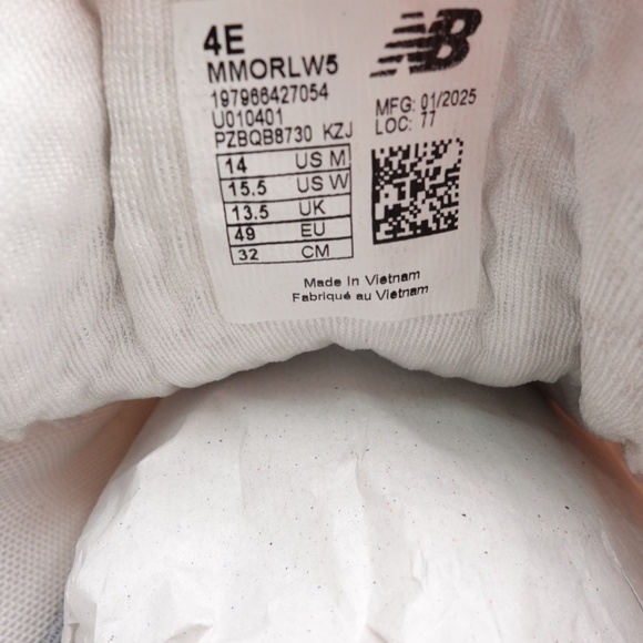 NEW XWIDE 4E Men's New Balance Fresh Foam X More v5 Sneakers MMORLW5 - Picture 8 of 9